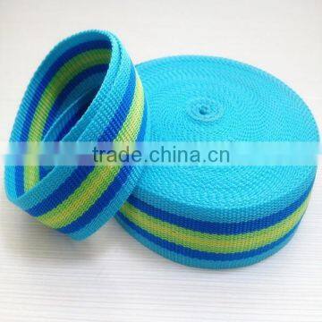 Striped PP Webbing Belt for garment & bag accessory