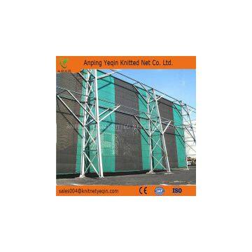 Flexible windbreak dust-controlling nets