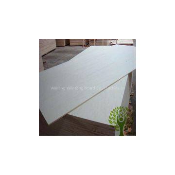 Yelintong bleached poplar plywood BB/CC grade for furniture
