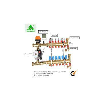 brass manifold for underfloor heating system