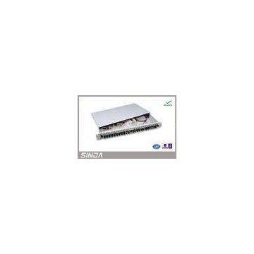 SC Duplex 6 Port / 12 Port Fiber Optic Patch Panel For Network Distribution