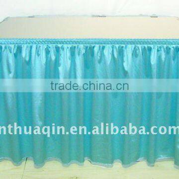 Satin table skirting elegant table skirting table skirts for wedding