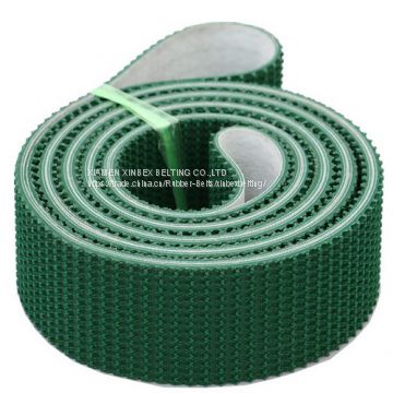 5mm Rough Top Green PVC Conveyor Belting For Incline Conveying Loading PB-G50/D