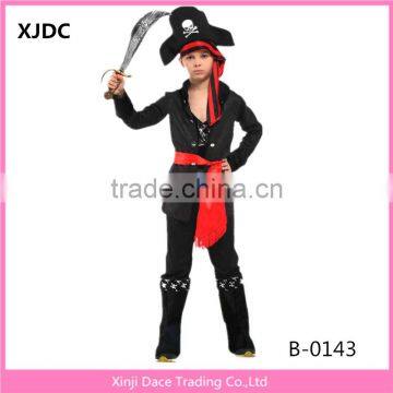 2017 New design kids luxury pirate costume