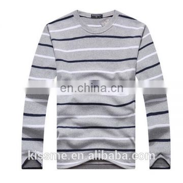 New Design 100% cotton stripe polo sweater