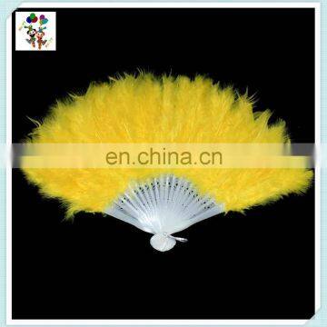 New Costume Wedding Showgirl Dance Folding Hand Feather Fans HPC-0908