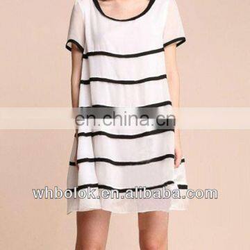 OEM Ladies casual dress designs chiffon dress summer dress for women