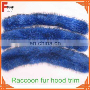 Wholesale Top Quality Dyed Color Raccoon Fur Collar