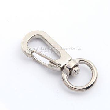 Easily Open Polish Nickel Plated Metal Hook Keyring Collection photo-3