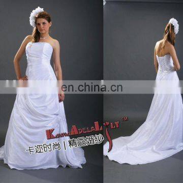EB262 Backless Princess Nude Wedding dress mermaid wedding gown