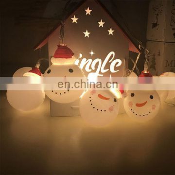 Decorative Christmas Cute 2M 10LED String Battery LED Twinkle Light Snowman Indoor Outdoor Flashi Lights Xmas Party Home Cafe Sh