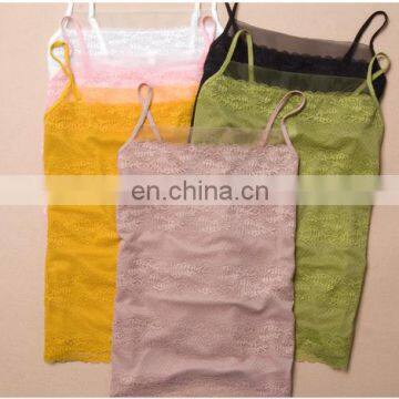 Viacin girl tank top/soft thin tank top clothes