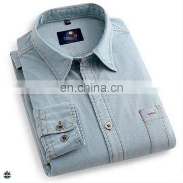 T-MSS526 Wholesale Long Sleeve Casual Men Fashion Denim Shirt