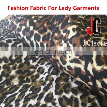 dentelle rayon fabric raw material leopard print design 100% rayon hand silk soft fabric poplin printed fabric