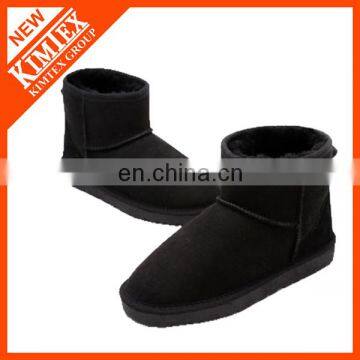 2014 classical ankle black winter wool snow boots