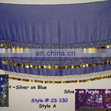 BELLY DANCE COIN HIP SCARF