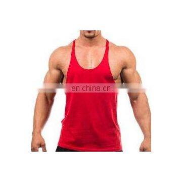 Stringer / gym Singlet - 100% cotton Plain Muscle stringer gym tank to...