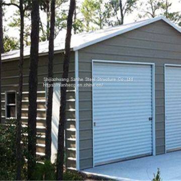 Wholesale outdoor customized size steel garage for sale/three Car Metal Frame garage