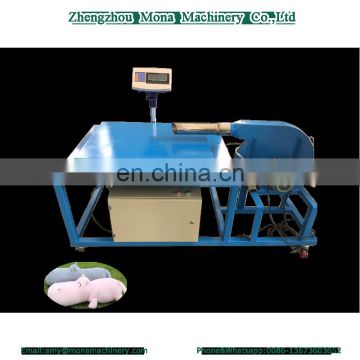 Successed technical reliable quality pillow stuff machine with weighting table filling