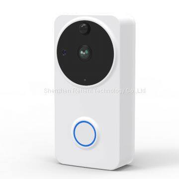 OEM ODM REHENT Tuya Smart Life Wi-Fi two way talking battery-powered  Intercom system smart doorbell