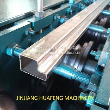 Stainless Steel Door Frame Roll Forming Machine, P Section Pipe Roll Former