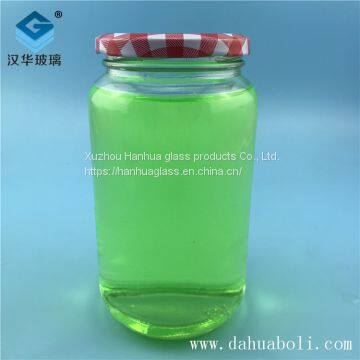 Hot selling 500ml round chili sauce glass bottle,Glass bottle  manufacturer