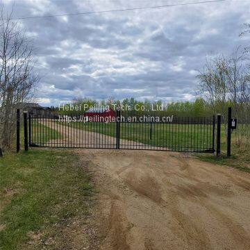 Deco French Door Style Single/Double Wing Bar Gate