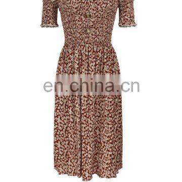 Original Design Women's Explosion Models Stand-alone Small Floral Dress 2020 Summer Factory Direct Sales photo-6
