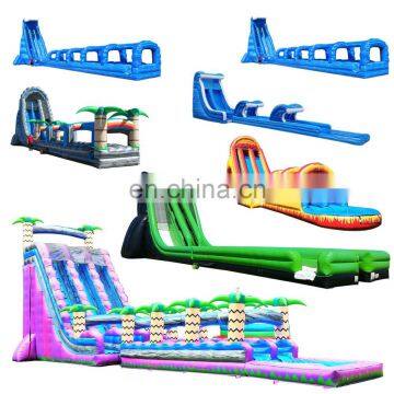 Commercial Amusement Attraction 30 ft Inflatable Water Slip n Slide for Sale