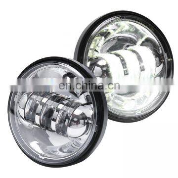 4.5" 30W motorcycle crystal led angle eyes fog light 4.5 inch ring fog light for harley