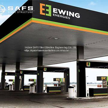 Easy Installation Steel Space Frame Petrol Station Canopy photo-2