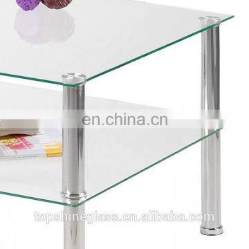 Competitive Price Tempered Clear Glass Top for TV Stand photo-6