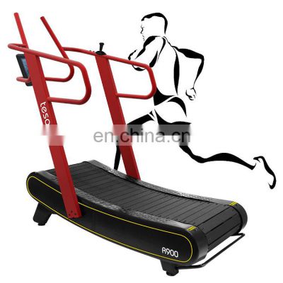 best price Curved treadmill & air runner without motor exercise equipment hot sale commercial running machine