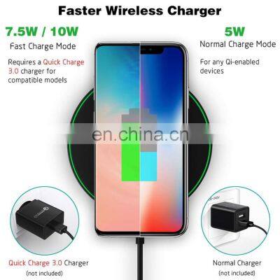 for Qi-Certified Smartphone 10W Wireless Charger Stand Fast Wireless Charging Pad Station photo-3