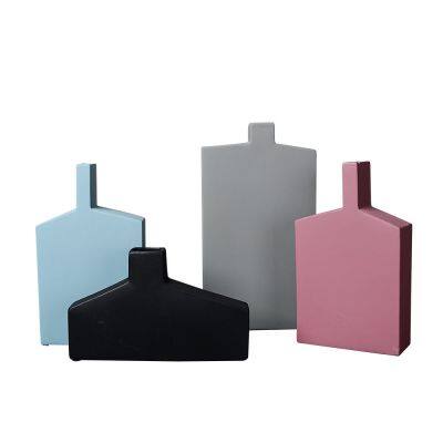 Luxurious Nordic Style Winebottle Small Ceramic Vase, Sample Room Hotel Decoration