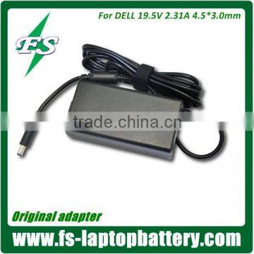 Genuine Slim 19.5V 2.31A AC Adapter for DELL 45w 4.5*3.0mm notebook adapter charger XPS l321x XPS12 13