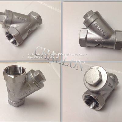 Fluid Industry Water Usage of NPT/BSPT Y-Strainer Size 3/4inch, Thread Strainer