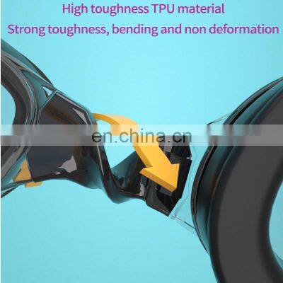 Swim Goggles Set Anti Fog Mask Adult Children Custom Water Sports Silicone Swimming Goggles photo-3