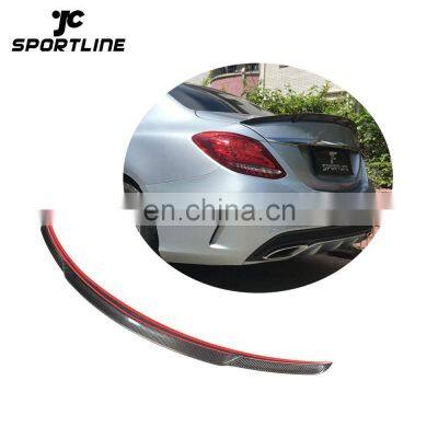 Carbon Fiber W205 C63 Wing Spoiler  for Mercedes Benz W205 C63 AMG 2015-2017