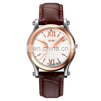 Skmei 9265 Minimalist Design Women Quartz Watch with Leather Strap Ladies Watches