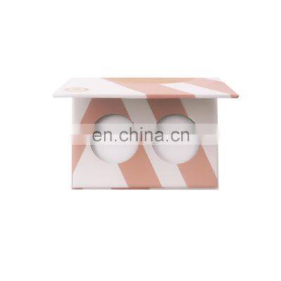 Hot Sale in Stock 2 Hole Empty Pan Makeup Paper Packaging 36mm Round Eyeshadow Palette photo-2