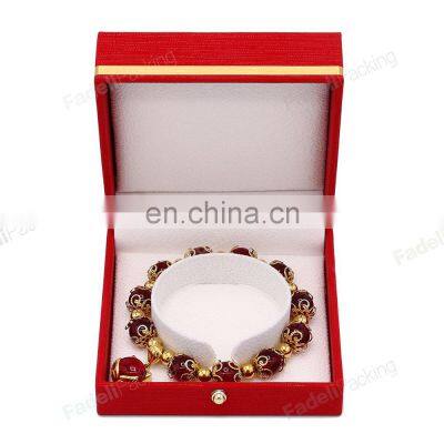 Luxury PU leather jewelry box packaging bangle box necklace ring bracelet