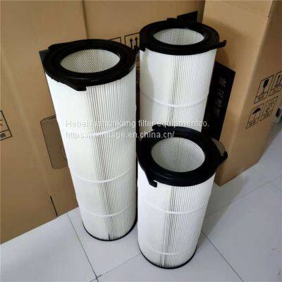 Polyester fiber PTFE hook three-jaw flange disc filter cartridge-Fushunkang