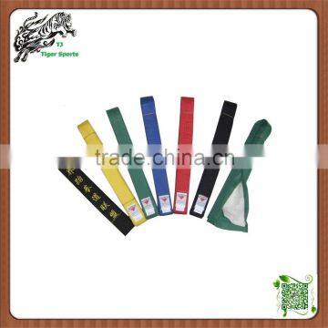 high quality Martial arts taekwondo equipment taekwondo belt colors for sale
