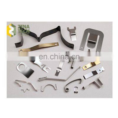 Custom stainless steel flat metal spring clips