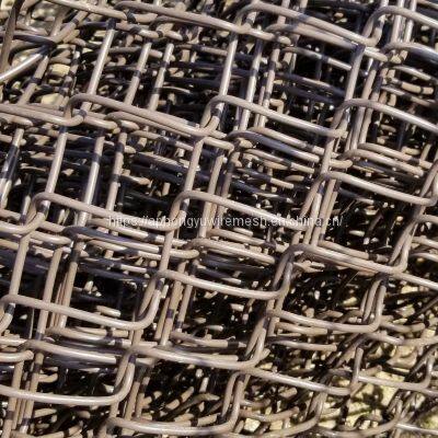 Black Chain-link Fencing Chinese Factory Chain Link Mesh Wire Yard Fence Playground Tennis School Back Yard Fence Security Military Fence photo-3