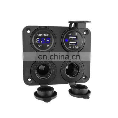 Modified Car Phone Usb Charger Car Ship 12V Conversion Cigarette Lighter Combination photo-5