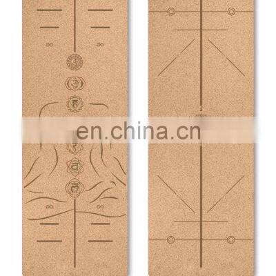 Fitness Natural Rubber Cork Yoga Mat PVC Yoga photo-3