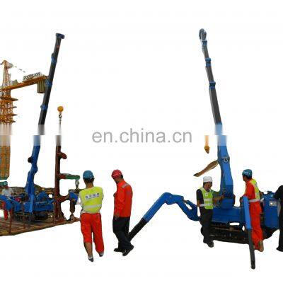 Small mini crawler crane KB5.0 5 ton spider crane used in narraw place for city lifting work