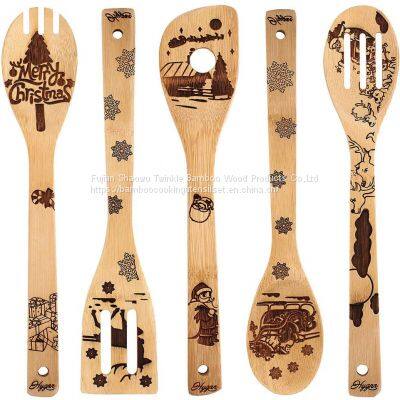 Best Bamboo Wooden Cooking Utensil Set Twinkle Bamboo Whoelesale Kitchenware photo-3